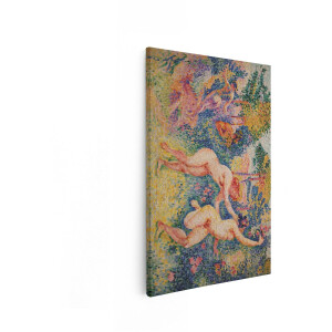 Artaza Canvas Schilderij Naakte Vrouw - 60x90 cm - Wanddecoratie Kleurrijk - Muurdecoratie Impressionisme - Decoratie Woonkamer - Kamer Accessoires
