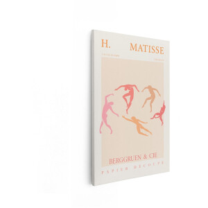 Artaza Canvas Schilderij Matisse The Dance - 60x90 cm - Wanddecoratie Abstract - Muurdecoratie Boho - Decoratie Vrouw Roze