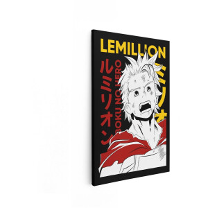 Artaza Canvas Schilderij Lemillion - 40x60 cm - Wanddecoratie Anime - Muurdecoratie Boku No Hero - Slaapkamer Jongens Decoratie