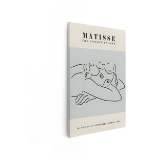 Artaza Canvas Schilderij Henri Matisse'S Poster 'The Essence of Line' met een Minimalistische Figuurtekening - 60x90 cm - Wanddecoratie Woonkamer - Schilderijen - Muurdecoratie