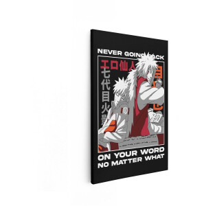 Artaza Canvas Schilderij Naruto en Jiraiya - een Iconische Anime Duo - Delen een Moment van Rust en Reflectie - 40x60 cm - Wanddecoratie Woonkamer - Schilderijen - Muurdecoratie