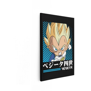 Artaza Canvas Schilderij Vegeta - 40x60 cm - Wanddecoratie Dragon Ball Z - Muurdecoratie Anime - Decoratie Jongenskamer - Schilderijen Op Canvas