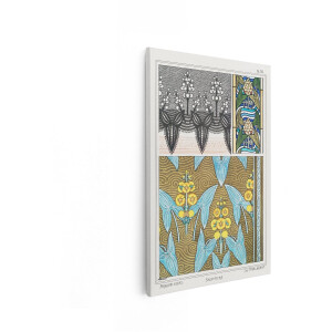 Artaza Canvas Schilderij Bloemen Schilderij - 20x30 cm - Vintage Wanddecoratie - Muurdecoratie Art Nouveau - Schilderijen Op Canvas