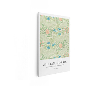 Artaza Canvas Schilderij Bloemen - 40x60 cm - William Morris Wanddecoratie - Muurdecoratie Vintage - Decoratie Woonkamer