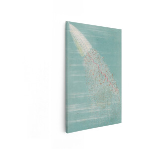 Artaza Canvas Schilderij Siphonophore - 60x90 cm - Wanddecoratie Zeedier - Muurdecoratie Vintage Natuur - Decoratie Oceaan Illustratie