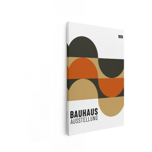 Artaza Canvas Schilderij Abstract Bauhaus 1919 - 60x90 cm - Wanddecoratie Geometrisch - Muurdecoratie Modern - Decoratie Vintage Poster