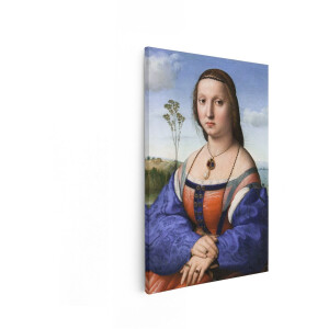 Artaza Canvas Schilderij Portret Vrouw Raphael - 40x60 cm - Wanddecoratie Oude Meesters - Muurdecoratie Renaissance - Schilderijen Op Canvas