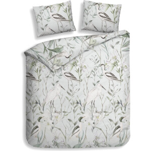 Heckettlane Raven Dekbedovertrek - Lits-jumeaux - Flanel - 240x200-220cm - Blauw