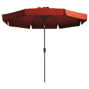 Madison Parasol Flores Luxe rond 300 cm steenrood