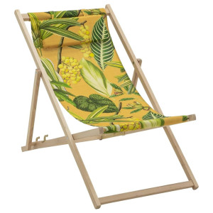 Madison Strandstoel La Grave 55x90x87 cm hout geel