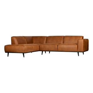 BePureHome Hoekbank 'Statement' Links, kleur Cognac