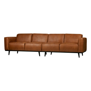 WOOOD Bank 'Statement' 4-zits, kleur Cognac