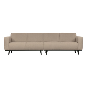 WOOOD Bank 'Statement' 4-zits, Bouclé, kleur Beige