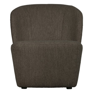 vtwonen Fauteuil 'Lofty' Bouclé, kleur Bruin