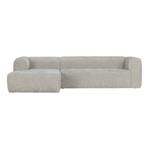 WOOOD Loungebank 'Bean' Links, Melange, kleur Naturel