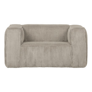 WOOOD Fauteuil 'Bean' Rib, kleur Naturel