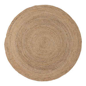 WOOOD Rond Vloerkleed 'Ross' 150cm, kleur Naturel