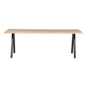 WOOOD Boomstam Eettafel 'Tablo' met 2-standen poot, 200 x 90cm