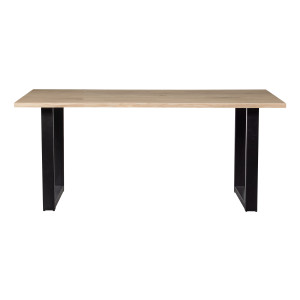 WOOOD Boomstam Eettafel 'Tablo' met U-poot, 180 x 90cm