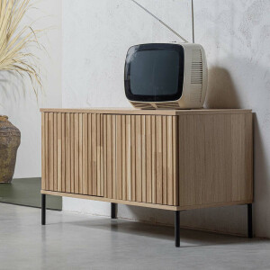 WOOOD Exclusive TV-meubel 'New Gravure' Eiken, 100cm, kleur Naturel