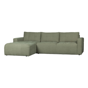 vtwonen Loungebank 'Bar' Links, Washed look, kleur Groen