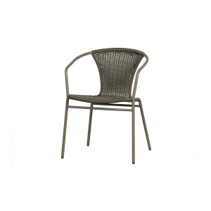 WOOOD Tuinstoel 'Weston' Rattan, kleur Groen