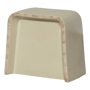 BePureHome Bijzettafel 'Shoal' Keramiek, 46 x 31cm, kleur Crème