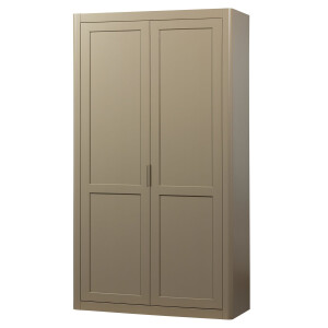 WOOOD Opbergkast 'Gunnar' Grenenhout, 217 x 120cm, kleur Mud