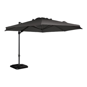 Exotan Zweefparasol 'Roma' Rond, 350cm, kleur Antraciet