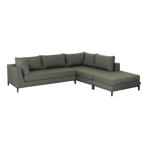 WOOOD Loungeset 'Capri' Rechts, Aluminium, kleur Groen