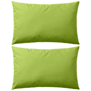 vidaXL Buitenkussens 60x40 cm appeltjesgroen 2 st