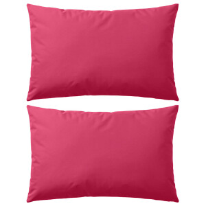 vidaXL Buitenkussens 60x40 cm roze 2 st