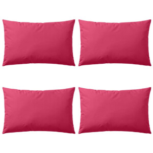 vidaXL Buitenkussens 60x40 cm roze 4 st