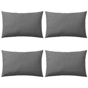 vidaXL Buitenkussens 60x40 cm grijs 4 st