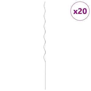 vidaXL Plantenstok spiraal 170 cm gegalvaniseerd staal 20 st