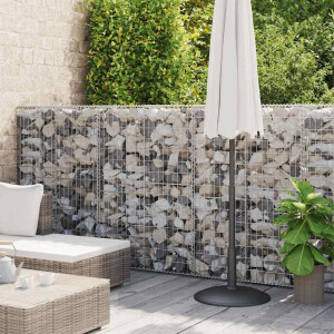 vidaXL Gabion mand 300x30x100 cm gegalvaniseerd staal