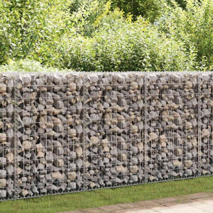 vidaXL Gabion mand 200x50x100 cm gegalvaniseerd staal