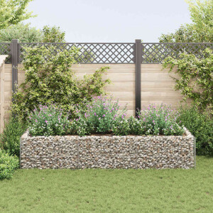 vidaXL Gabion plantenbak verhoogd 270x90x50 cm staal