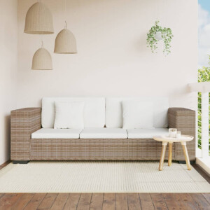 vidaXL 3-zits bankstel set rattan 8-delig