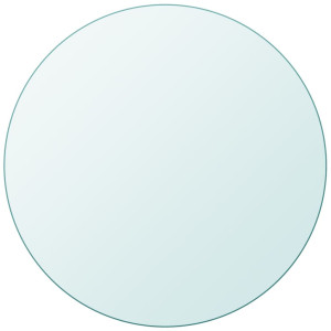 vidaXL Tafelblad van gehard glas 400 mm rond