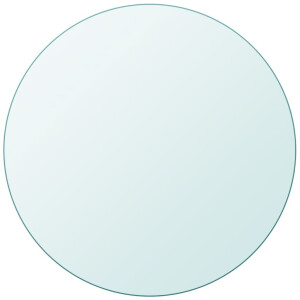 vidaXL Tafelblad van gehard glas 800 mm rond