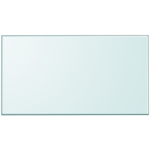 vidaXL Tafelblad van gehard glas 1200x650 mm rechthoekig