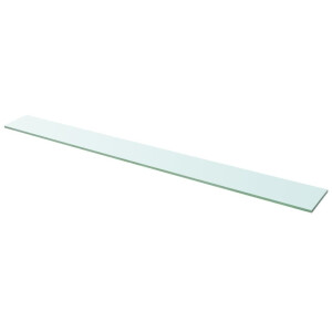 vidaXL Wandschap transparant 110x12 cm glas