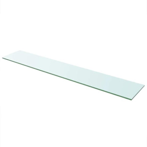 vidaXL Wandschap transparant 110x20 cm glas
