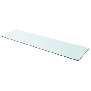 vidaXL Wandschap transparant 110x30 cm glas