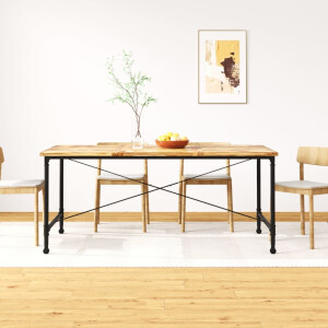 vidaXL Eettafel 180 cm massief mangohout