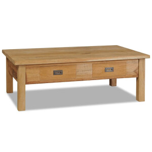 vidaXL Salontafel massief teakhout 100x60x35 cm
