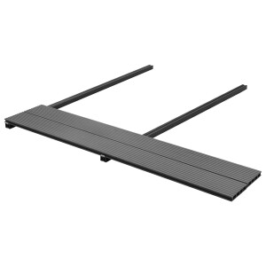 vidaXL Terrasplank 4 pcs Grijs WPC