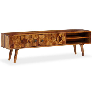 vidaXL Tv-meubel 140x30x40 cm massief acaciahout