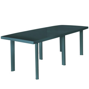 vidaXL Tuintafel 210x96x72 cm kunststof groen